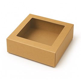 Pudełko Magnetyczne Kraft z Oknem 250x250x90mm (zew.)