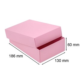 Pudełko ozdobne 186x130x60 Różowe Pudrowe M