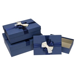 Zestaw Pudełek ozdobnych HL-003-BLUE (3 szt.)
