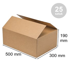 karton klapowy 500x300x190 mm 25 sztuk