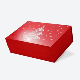 Pudełko Magnetyczne Christmas Czerwone 600x440x200mm(zew)XXL