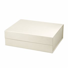 Pudełko magnetyczne A4 w kolorze kości słoniowej 330x255x200mm na prezent