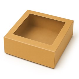 Pudełko Magnetyczne Kraft z Oknem 300x300x100mm (zew.)