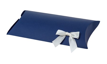 Pudełko poduszka L 250x165x50mm Niebieskie